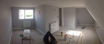 The Bedminster Loft Full Decorating Job Using Dulux Light Space Trade Paint Dulux Light And Space Decorating Jobs Light And Space
