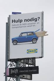 hulp nodig kopt de uiting van ikea op mega reclamemast delft van interbest langs de a13 de uiting verwijst naar de ha digital signage signage highway signs