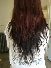 The Back Of My Head Reverse Ombre Red To Black Reverse Ombre Hair Reverse Ombre Black Hair Ombre