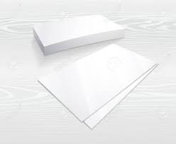 Great for networking purposes, this blank business card has text over a generic card background. Business Card Mockup Blank Template Simple White Design In Royalty Free Cliparts Vectors And Stock Illustration Image 105128428