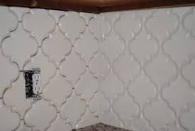 Why not believe outside the box about your personal kitchen area back splash. Beveled Arabesque Tile Corner Installation Karen Viscito Interiors Arabesque Tile Arabesque Tile Backsplash Kitchen Arabesque Tile Backsplash