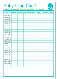 baby sleeping chart printable baby sleeping chart baby