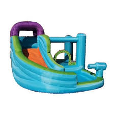 It is light and easy to carry. Backyard Party Inflatable Water Slides For Kids Allfun Inflatable