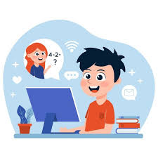 Learning educational technology apprendimento online training, class transparent background png clipart. Kids Taking Online Lessons Kids Clipart Online Lessons Online Themes