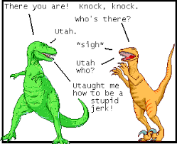 Sometimes with knock knock jokes, the sillier the joke the better because even the unfunny knock knock jokes can get a laugh just because of the way they're delivered. Knock Knock Joke Tv Tropes