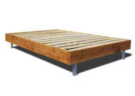 platform bed frame with metal legs modern and rustic bed etsy simple wood bed frame wood platform bed wood bed frame