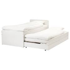 Slakt Bettgestell Unterbett Aufbewahrung Weiss Ikea Deutschland Ausziehbett Bettgestell Bett Lagerung