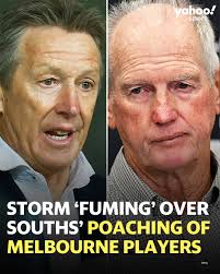 The South Sydney Rabbitohs have reportedly angered the Melbourne Storm with  the move 😬 #NRL