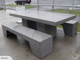 Outdoor Concrete Table Setting Casas