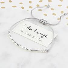 I Am Enough Morse Code Bracelet By Charlie Boots Notonthehighstreet Com