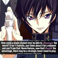 Here are some of the best lelouch quotes from the anime series 'code geass', with a lot of meaning and truth. Pin On Code Geass Quotes
