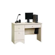 The overall dimensions of the harbor view computer desk are 62.2w x 23.5d x 57.4h inches. Sauder Harbor View Computer Desk In Antiqued White 401685