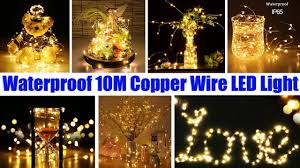 Warm white lights on copper wire. Waterproof 10m Copper Wire Led Light I 100 Led String I Dimmable Fairy Lighting I Christmas Xmas Youtube