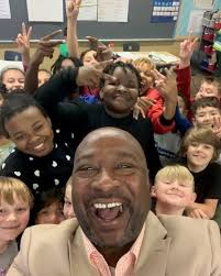 SMILING SELFIES: Students at Welsh, Froberg, West View, Cherry Valley,  Carlson, Brookview, Riverdahl, Lewis Lemon, Gregory, McIntosh, Whitehead,  and West were all smiles when Chief Communications Officer, Earl Dotson  Jr., paid them