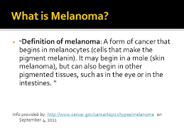 Thin, flat cells that form the top layer of the epidermis. By Elizabeth Albert Definition Of Melanoma A Form Of Cancer That Begins In Melanocytes Cells That Make The Pigment Melanin It May Begin In A Ppt Download