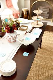 If you have a large group, setting up stations is the best way to control traffic flow. How To Set Up A Buffet On A Dining Table Or Sideboard How To Decorate Buffet Table Decor Party Buffet Table Buffet Set