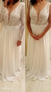 Plus Size Boho Chic Wedding Gown With Detachable Long Lace Sleeves Studio Levana Maxi Dress Wedding Boho Chic Wedding Dress Plus Size Wedding Gowns