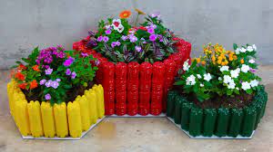 Container gardens are on my mind as the winter chill sets in. Easy Pot Making Tips Make Unique Flower Pots Out Of Plastic Bottles For Small Garden Youtube