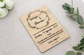 Eco Wedding Invites Wooden Wedding Invitations Wedding Invitations Wooden Wedding