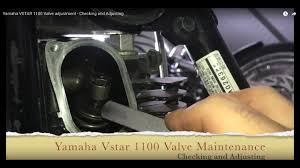 yamaha vstar 1100 valve adjustment checking and adjusting