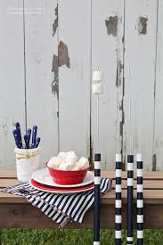 These diy marble handled marshmallow roasting sticks are perfect for those last few summer s'mores out by the firepit. Summer Party Ideas Eatwell101