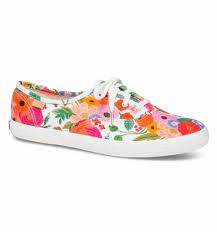 Canopy Black White Wallpaper Double Roll Keds Champion Sneakers Floral Sneakers