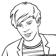 Louis Tomlinson One Direction Coloring Page One Direction Drawings Coloring Pages Coloring For Kids