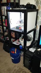 3d Printer Enclosure Made With Ikea Lack Tables 3d Printer Enclosure Printer Desk 3d Printing Diy
