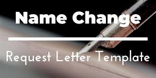 Letter For Change Of Name After Marriage Template Printable Included