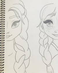 Art Drawing Zeichnung Bleistiftzeichnung Elsa Anna Dieeiskonigin Elsa Zeichnen Disney Prinzessinnen Zeichnungen Zeichnung