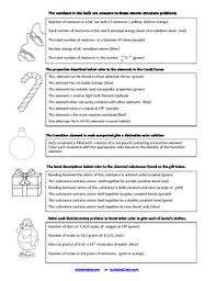 Christmas Chemistry Review Worksheet W Coloring Fun For High School Chem