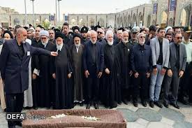 ‫تشییع پیکر «سید جواد حجازی» در حرم مطهر رضوی+ تصاویر‬‎