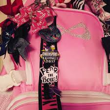 Our Bag Bow Holder Looks Great On This Nfinity Princess Backpack Thanks For The Piccy Bowholder Baga In 2020 Cheerleading Bags Cheer Bag Princess Backpack