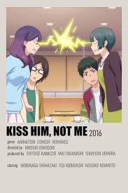 Kiss Him Not Me By Yasemin Bali In 2021 Anime Kissing Him Graphic Design Poster