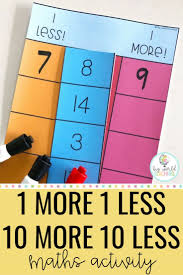 1 More 1 Less 10 More 10 Less Maths Activity Math Activities Math Math Center Activities