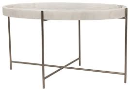 Cap grey large cement coffee table options. 33 Cocktail Coffee Table Oval Metal Base Antique Silver Finish White Stone Top Transitional Coffee Tables By Noble Origins Llc Houzz