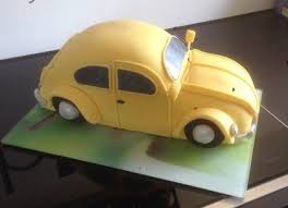 Pin By Lynda Bird On Cake With Images Car Cake Vw Beetles Beetle