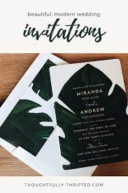 Our Tropical Wedding Invitation Suite From Minted Miranda Schroeder Tropical Wedding Invitations Wedding Invitations Wedding Invitations Leaves