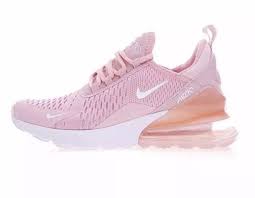 Nike Air Max 270 Women Pink White Shoes Shock Absorption Size 8 Nike Shoes Air Max Nike Air Max For Women Nike Air