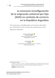 El presidente alberto fernández, anunciaría este martes un la segunda parte de esa batería, llegaría este marte con los anuncios de un aumento en la asignación universal por hijo (auh), una suba para trabajadores en. Pdf La Necesaria Reconfiguracion De La Asignacion Universal Por Hijo Auh En Contexto De Encierro En La Republica Argentina