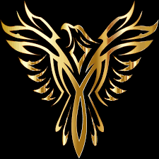 Illustration with burning phoenix drawn in heraldic style. Phoenix Bird Legendary Free Vector Graphic On Pixabay