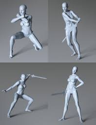 Warrior Queen Poses For Alexandra 8 And Genesis 8 Female 3d Models And 3d Software By Daz 3d Body Reference Poses Female Action Poses Fighting Poses