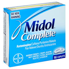 However, both are very strong medications which can be toxic and tend not to be taken as seriously. Midol Complete Maximum Strength Multi Symptom Relief Caplets Shop Medicines Treatments At H E B