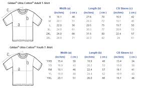 gildan hoodies size chart