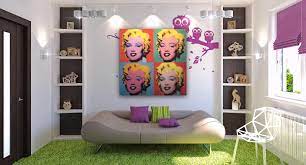 The 60's style furniture will look great in a pop art style interior design. Decorate Your Room With Pop Art My Decorative