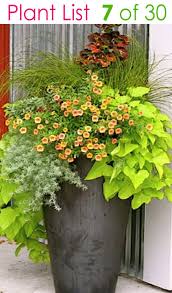 Set potted plants on top the smaller planter instead of planting them directly in the large planter. Colorful Mixed Pots Flower Gardening With 30 Plant Lists A Piece Of Rainbow