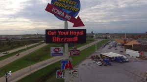 Some say iowa 80 truckstop is like a small city, others have likened it to a trucker's disneyland, all can agree it is a place not to be missed. I80 Worlds Largest Truck Stop Drone Youtube