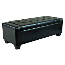 Black Faux Leather Storage Ottoman Bench Alif Furniture This sectional also features reversible seat and back cushions for increased comfort and durability.