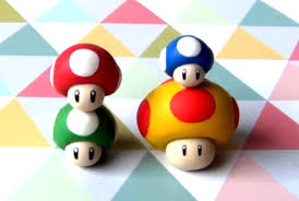 Champignons De Mario Bros Pate Fimo Tuto Fimo Facile Idee Pate Fimo
