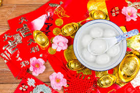 Lantern festival, also known as yuan xiao jie, falls on 26th february in 2021. Chinese Lantern Festival Food Ang Pow Or Red Packet And Gold Stock Photo Picture And Royalty Free Image Image 94586899